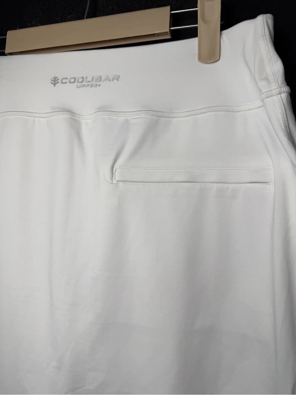 Coolibar White UPF50+ Active Skirted Tennis Skirts with Shorts - Small